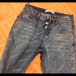 balenciaga sparkly jeans